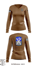 108th CEM 26965831 Women's Long Sleeve V-neck Shirt - 1
