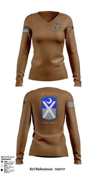 Women's Long Sleeve Vneck Shirt, 108th CEM, , Teamtime, Team time, sublimation, custom sports apparel, team uniforms, spirit wear, spiritwear, sports uniforms, custom shirts, team store, custom team store, fundraiser sports, apparel fundraiser