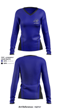 Triana Warriors 49643300 Women's Long Sleeve V-neck Shirt - 1