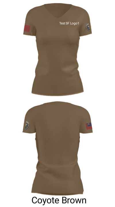 Test SF Logo 16004450 Women's Short Sleeve V-neck Shirt - 1