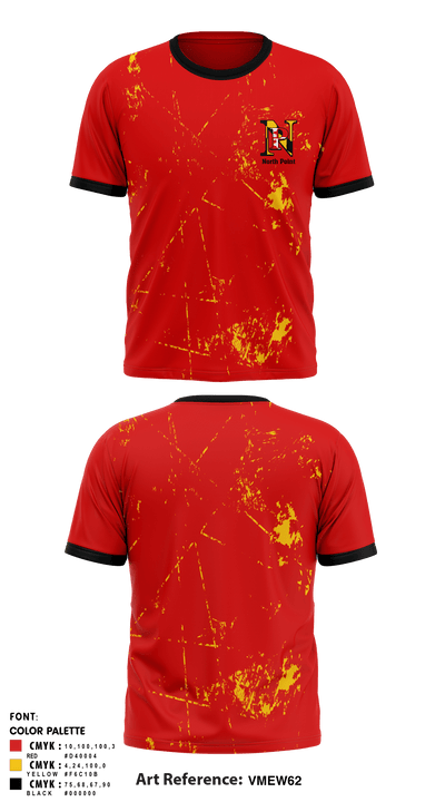 North Point High School 74569876 Short Sleeve Performance Shirt - 1
