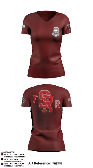 Women's Short Sleeve Vneck Shirt, , Fire Department, Teamtime, Team time, sublimation, custom sports apparel, team uniforms, spirit wear, spiritwear, sports uniforms, custom shirts, team store, custom team store, fundraiser sports, apparel fundraiser