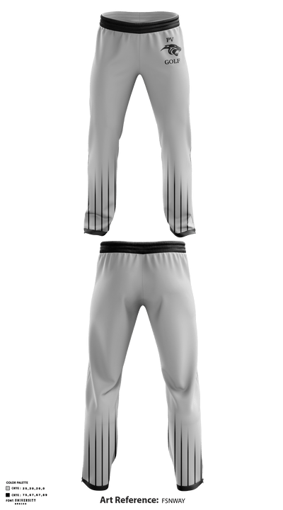 Piedra Vista High School Golf 59324886 Sweatpants - 1