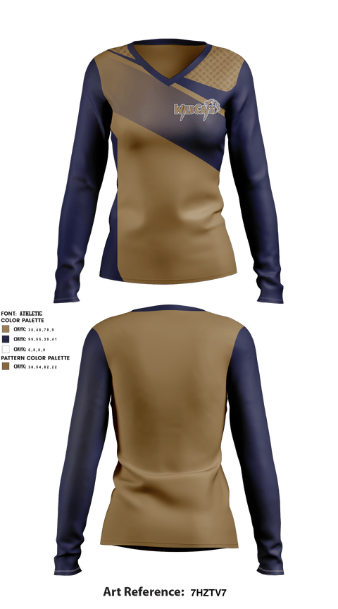 Women's Long Sleeve Vneck Shirt, Leonardtown Wildcats Football and Cheer, Football, Teamtime, Team time, sublimation, custom sports apparel, team uniforms, spirit wear, spiritwear, sports uniforms, custom shirts, team store, custom team store, fundraiser sports, apparel fundraiser