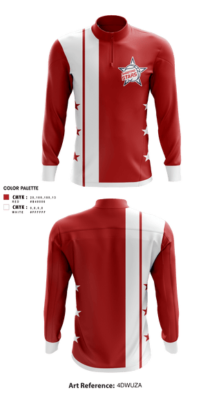 Quarter Zip Jacket, Shooting Star Basketball, Men's Basketball, Teamtime, Team time, sublimation, custom sports apparel, team uniforms, spirit wear, spiritwear, sports uniforms, custom shirts, team store, custom team store, fundraiser sports, apparel fundraiser
