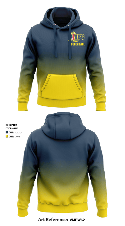 LiVBC Volleyball 68969483 Hoodie - 1