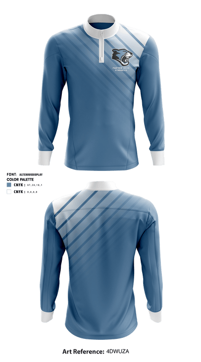Panther Creek High School Gymnastics 12678149 Quarter Zip Jacket - 1