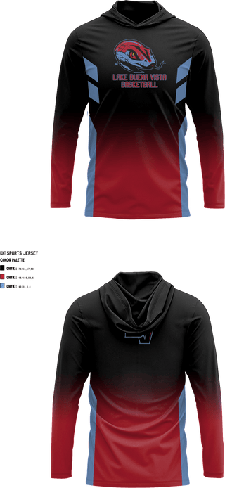 Hoodie, Lake Buena Vista High School Basketball, Men's Basketball, Teamtime, Team time, sublimation, custom sports apparel, team uniforms, spirit wear, spiritwear, sports uniforms, custom shirts, team store, custom team store, fundraiser sports, apparel fundraiser