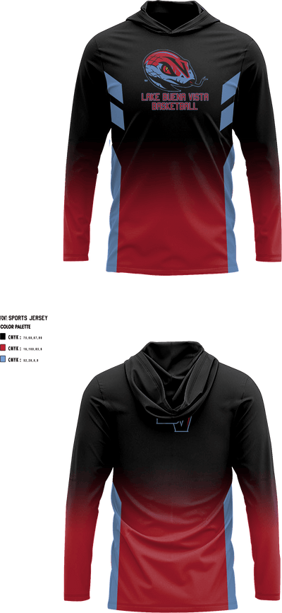 Lake Buena Vista High School Basketball 41118945 Shooting Shirt with Hood - 3