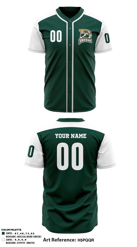 Two Button Baseball Jersey, Desales High School Softball, Softball, Teamtime, Team time, sublimation, custom sports apparel, team uniforms, spirit wear, spiritwear, sports uniforms, custom shirts, team store, custom team store, fundraiser sports, apparel fundraiser