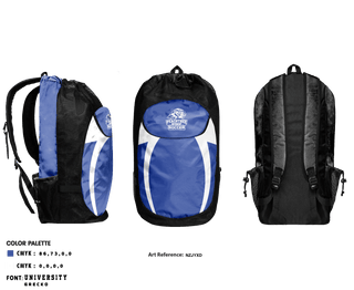 Gear Bag, Peachtree Ridge High School Soccer, Women's Soccer, Teamtime, Team time, sublimation, custom sports apparel, team uniforms, spirit wear, spiritwear, sports uniforms, custom shirts, team store, custom team store, fundraiser sports, apparel fundraiser