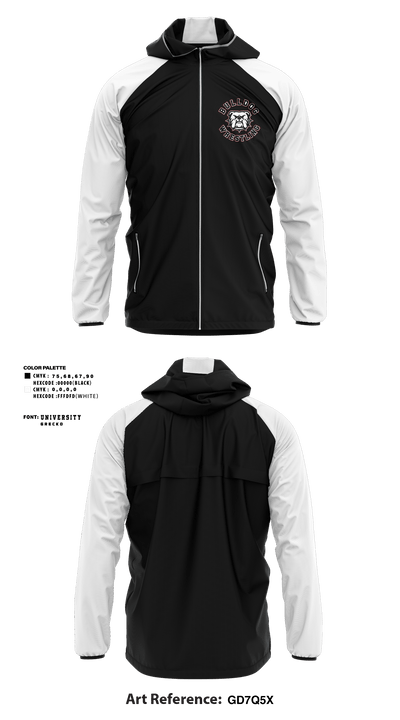 Bulldog Wrestling Club 25100295 Windbreaker - 2
