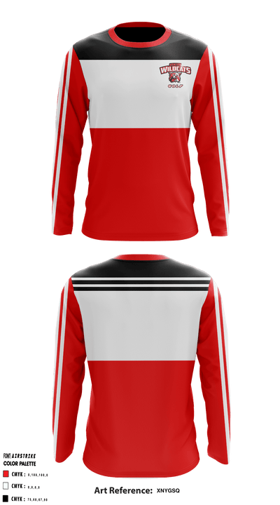 Kenton High School Golf 4420840 Long Sleeve Performance Shirt - 1