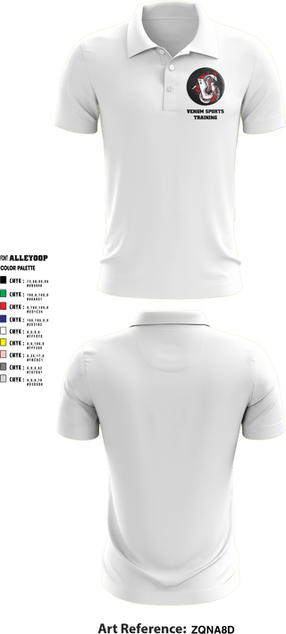 Short Sleeve Performance Polo, Venom Sports Training, Men's Basketball, Teamtime, Team time, sublimation, custom sports apparel, team uniforms, spirit wear, spiritwear, sports uniforms, custom shirts, team store, custom team store, fundraiser sports, apparel fundraiser