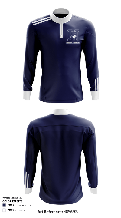 Norcross High School Wrestling 64880600 Quarter Zip Jacket - 2
