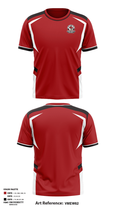 Summit Parkway Middle School Football 67681553 Short Sleeve Performance Shirt - 2