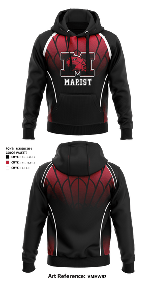 Hoodie, Marist High School basketball, Men's Basketball, Teamtime, Team time, sublimation, custom sports apparel, team uniforms, spirit wear, spiritwear, sports uniforms, custom shirts, team store, custom team store, fundraiser sports, apparel fundraiser