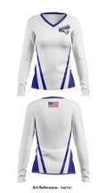 Camden County College softball 87477524 Women's Long Sleeve V-neck Shirt - 2