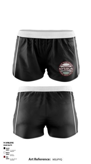 Women's Shorts, New York State Baseball Umpires Association, Baseball, Teamtime, Team time, sublimation, custom sports apparel, team uniforms, spirit wear, spiritwear, sports uniforms, custom shirts, team store, custom team store, fundraiser sports, apparel fundraiser