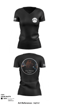 933rd MP Co 61341581 Women's Short Sleeve V-neck Shirt - 1