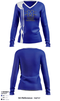McCallum High School women's volleyball 71374557 Women's Long Sleeve V-neck Shirt - 1