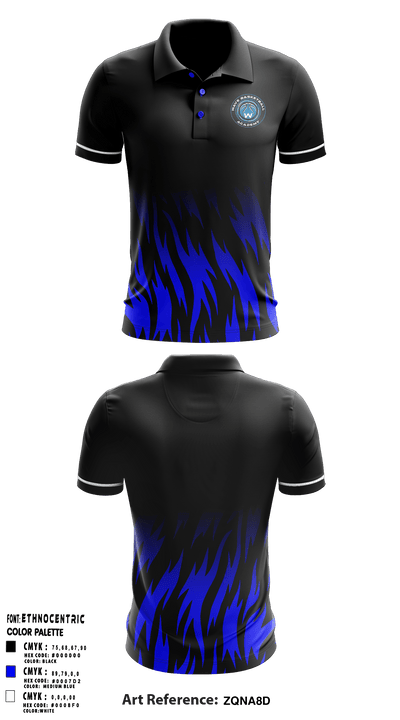 WAVE Basketball Academy 1363652 Short Sleeve Performance Polo - 1