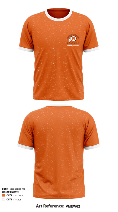 Middleboro High School Cross Country 76119935 Short Sleeve Performance Shirt - 1
