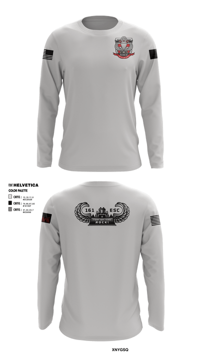 161st ESC (A) 48004651 Long Sleeve Performance Shirt - 1
