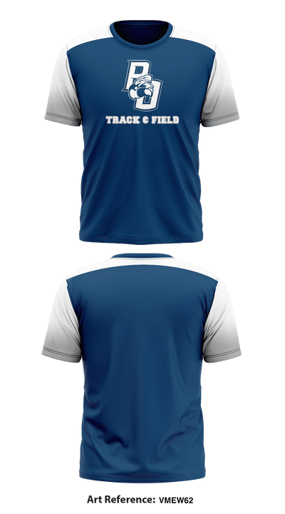 Philipsburg-Osceola Track & Field 92231336 Short Sleeve Performance Shirt - 1