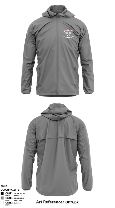 Girls Wellsesley Tennis 21694647 Windbreaker - 2