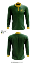 Baton Rouge Magnet High School Gymnastics 22417261 Quarter Zip Jacket - 1