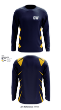 George Washington track and field 9961451 Long Sleeve Performance Shirt - 6