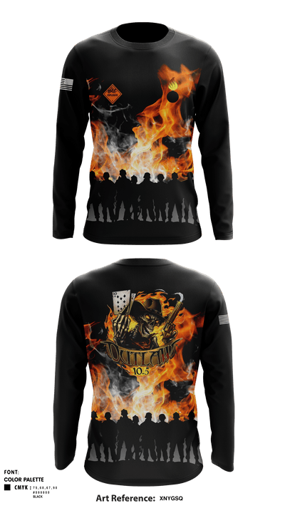 205th MOD 76788798 Long Sleeve Performance Shirt - 1