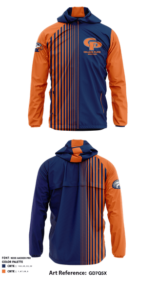 Windbreaker, College Place High School Wrestling, Wrestling, Teamtime, Team time, sublimation, custom sports apparel, team uniforms, spirit wear, spiritwear, sports uniforms, custom shirts, team store, custom team store, fundraiser sports, apparel fundraiser