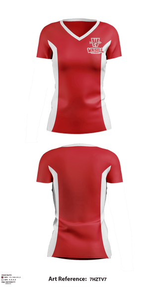 Women's Short Sleeve Vneck Shirt, Wasilla High School Cheer, School Spirit Store, Teamtime, Team time, sublimation, custom sports apparel, team uniforms, spirit wear, spiritwear, sports uniforms, custom shirts, team store, custom team store, fundraiser sports, apparel fundraiser