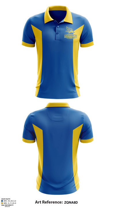 California State University Bakersfield Cheer 6368182 Short Sleeve Performance Polo - 1