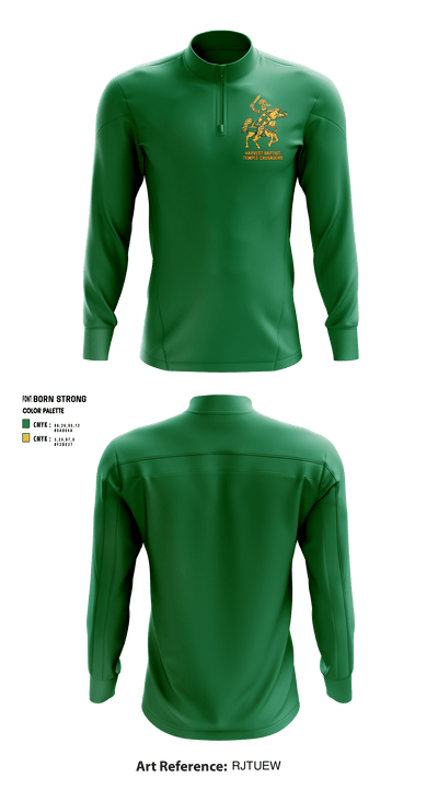 Harvest Baptist Temple Crusaders 54317075 Quarter Zip Jacket - 2