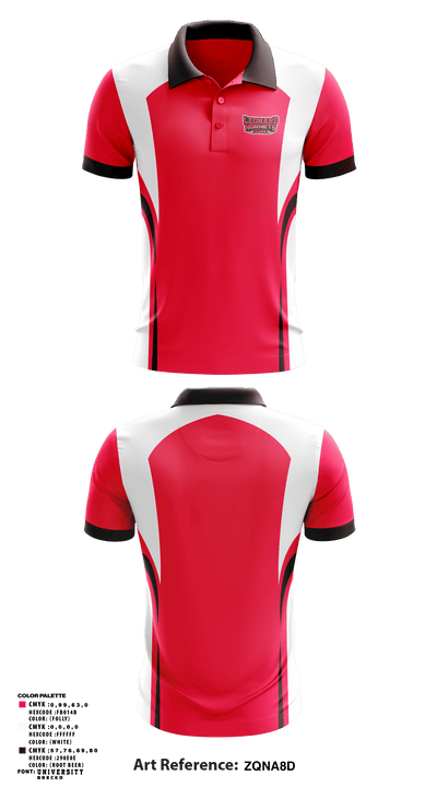 Leonard Hornets 83357554 Short Sleeve Performance Polo - 1