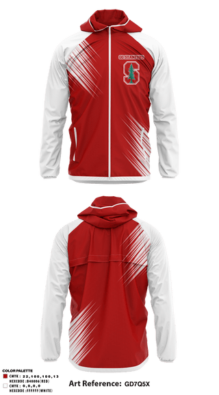 Windbreaker, Go Stanford, Spirit Store, Teamtime, Team time, sublimation, custom sports apparel, team uniforms, spirit wear, spiritwear, sports uniforms, custom shirts, team store, custom team store, fundraiser sports, apparel fundraiser