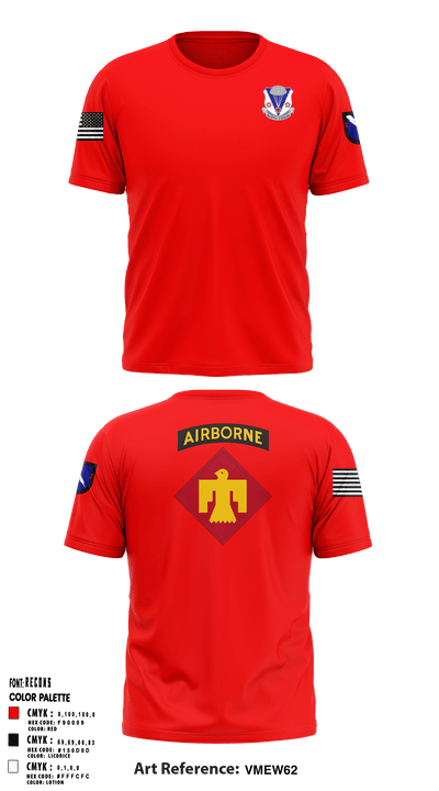 2-134 airborne 60941653 Short Sleeve Performance Shirt - 1