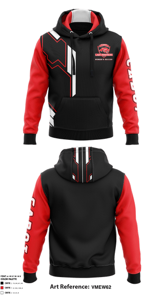 Hoodie, Cabot High School Soccer, Women's Soccer, Teamtime, Team time, sublimation, custom sports apparel, team uniforms, spirit wear, spiritwear, sports uniforms, custom shirts, team store, custom team store, fundraiser sports, apparel fundraiser