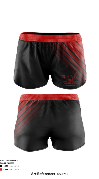 Women's Shorts, Patchogue-Medford Gymnastics, School Spirit Store, Teamtime, Team time, sublimation, custom sports apparel, team uniforms, spirit wear, spiritwear, sports uniforms, custom shirts, team store, custom team store, fundraiser sports, apparel fundraiser