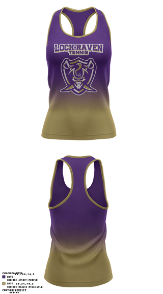 Tank Top, Loch Raven Senior High School Tennis, Tennis, Teamtime, Team time, sublimation, custom sports apparel, team uniforms, spirit wear, spiritwear, sports uniforms, custom shirts, team store, custom team store, fundraiser sports, apparel fundraiser