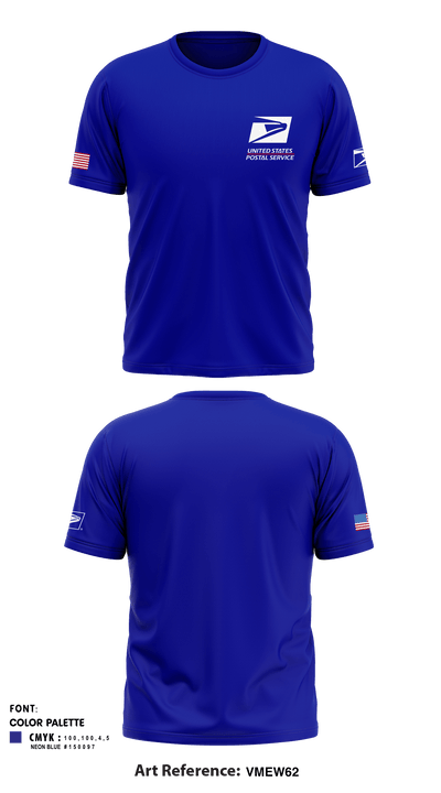 United States Postal Service 27586367 Short Sleeve Performance Shirt - 1