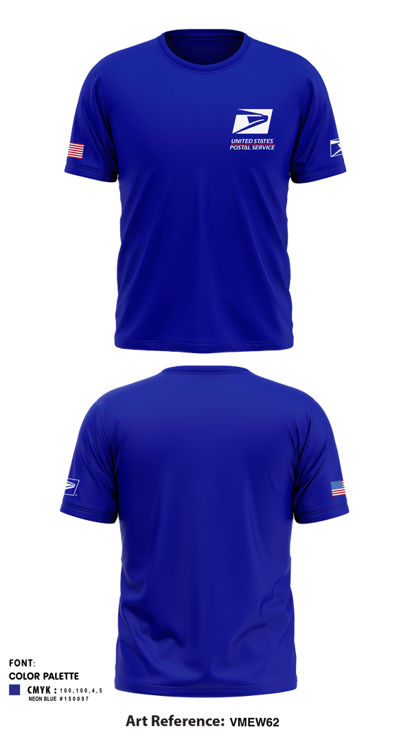 United States Postal Service 27586367 Short Sleeve Performance Shirt - 1
