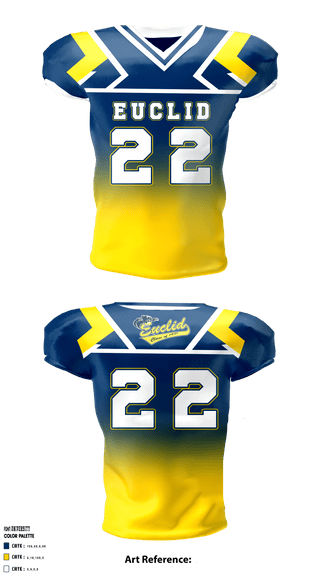 Football Jersey, Euclid High School Football, Football, Teamtime, Team time, sublimation, custom sports apparel, team uniforms, spirit wear, spiritwear, sports uniforms, custom shirts, team store, custom team store, fundraiser sports, apparel fundraiser