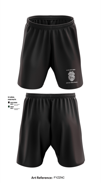 49th MDB A Co MP 78461130 Athletic Shorts With Pockets - 1
