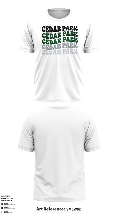 Cedar Park Timberwolves 13556335 Short Sleeve Performance Shirt - 12
