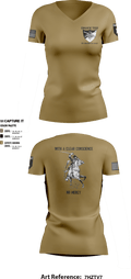 Troop C 5-4 Cavalry 34998263 Women's Short Sleeve V-neck Shirt - 1