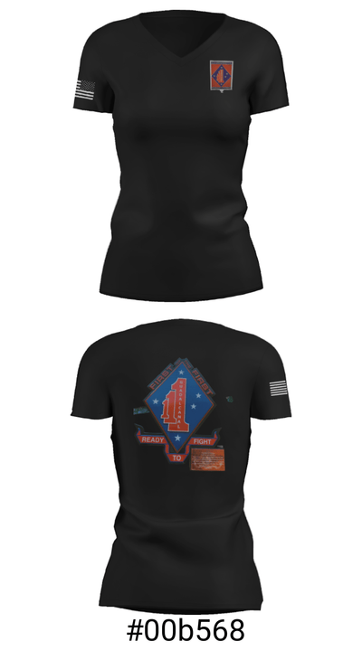V1/1 23142041 Women's Short Sleeve V-neck Shirt - 19
